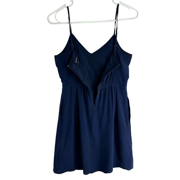 Madewell Silk Dress Camisole Women's Spaghetti Strap Navy Blue 100% Silk size 2 - Picture 5 of 6